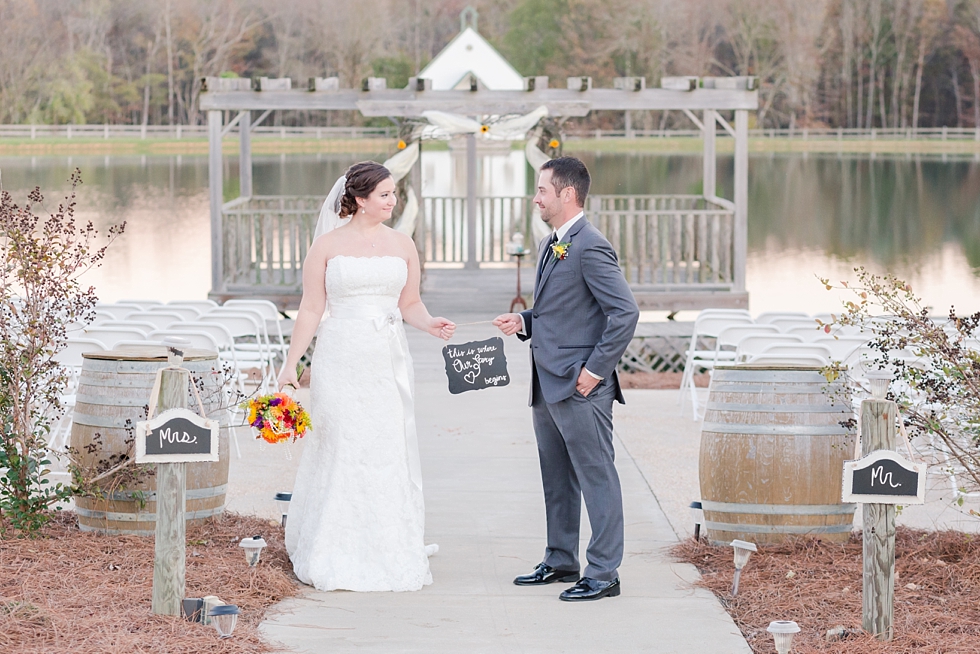 Fall wedding at The Barn at Woodlake Meadow, NC by Traci Huffman Photography_0001