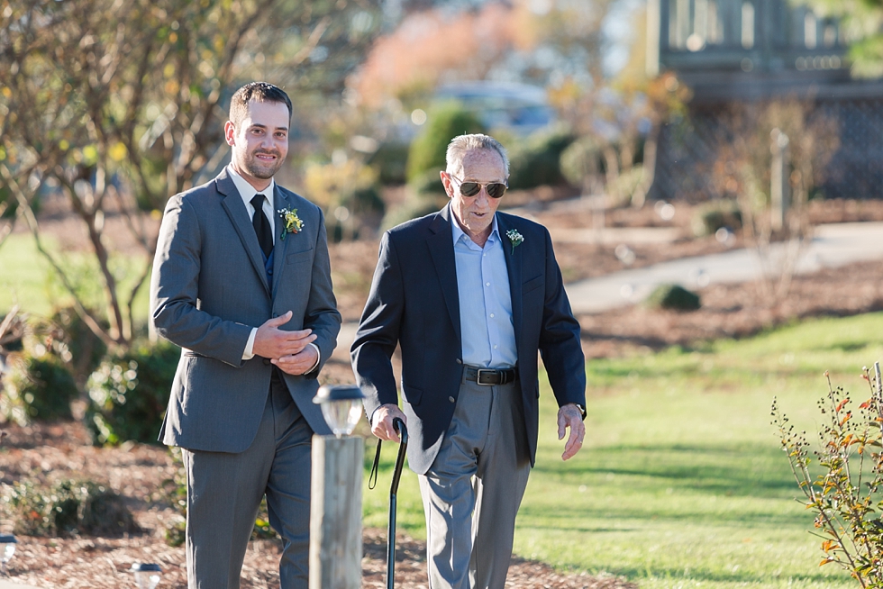 Fall wedding ceremony at The Barn at Woodlake Meadow, NC by Traci Huffman Photography_0001