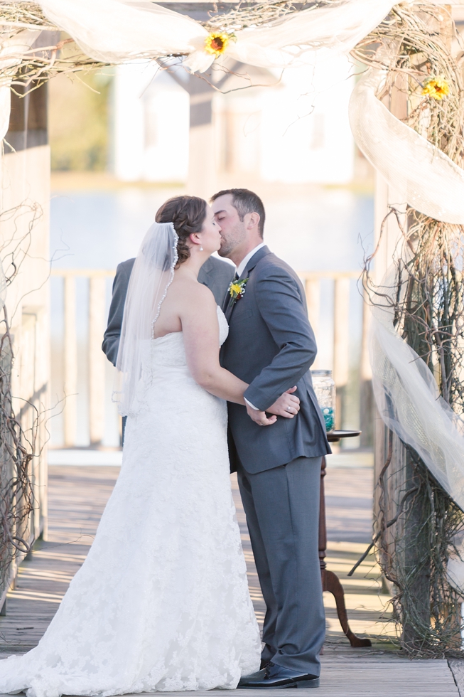 Fall wedding ceremony at The Barn at Woodlake Meadow, NC by Traci Huffman Photography_0027