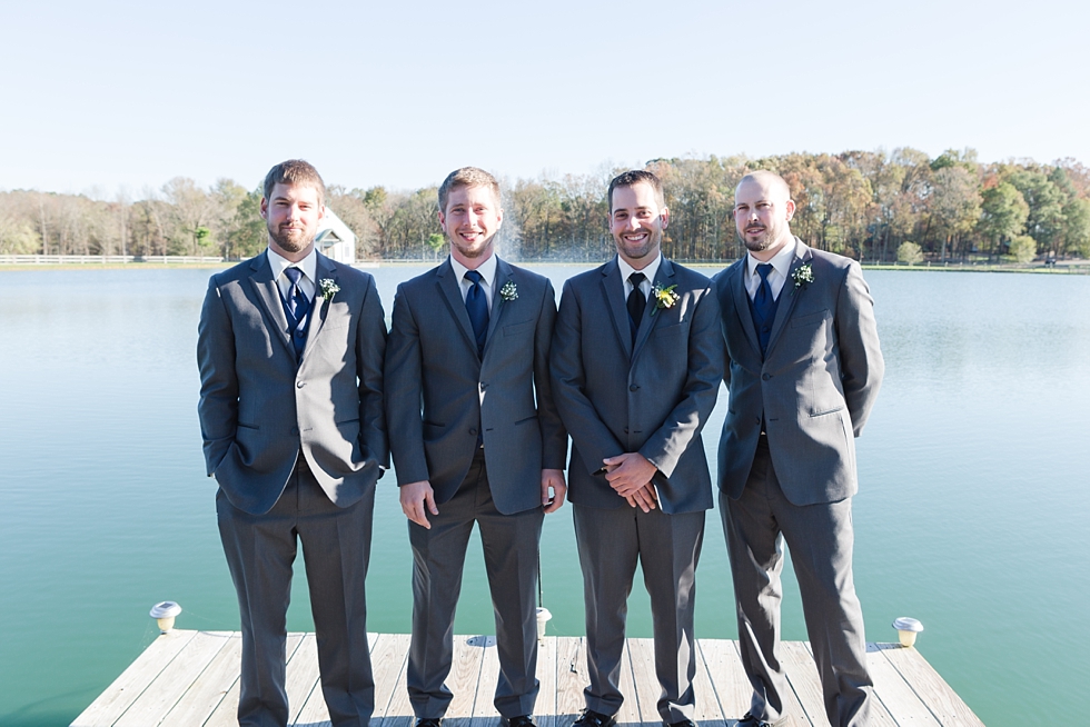 Fall wedding getting preceremony at The Barn at Woodlake Meadow, NC by Traci Huffman Photography_0008