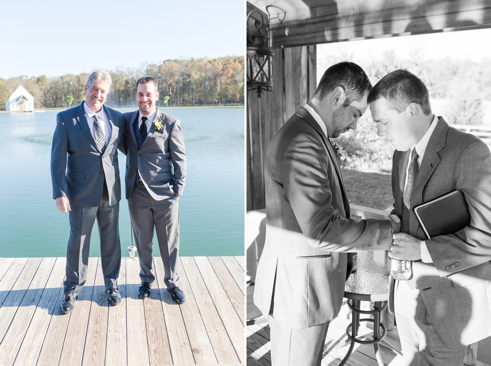 Fall wedding getting preceremony at The Barn at Woodlake Meadow, NC by Traci Huffman Photography_0011