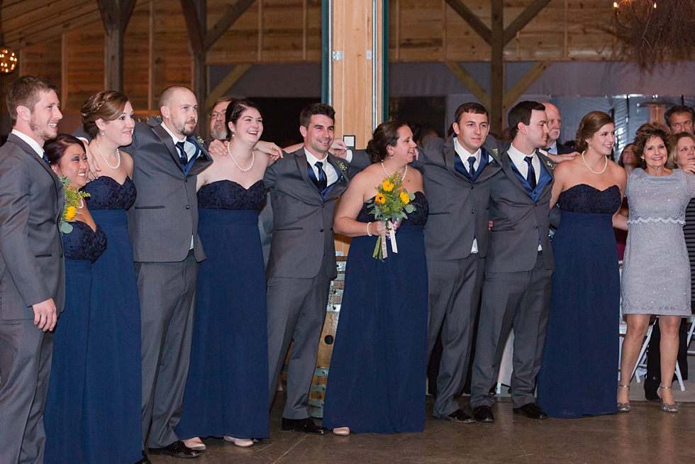 Fall wedding reception at The Barn at Woodlake Meadow, NC by Traci Huffman Photography_0001