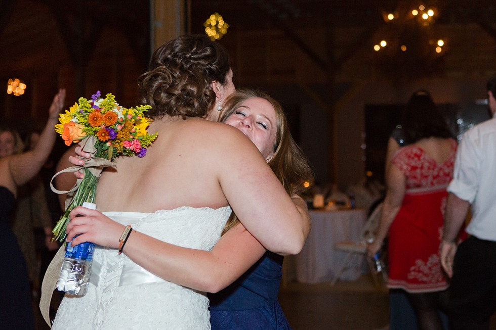 Fall wedding reception at The Barn at Woodlake Meadow, NC by Traci Huffman Photography_0001