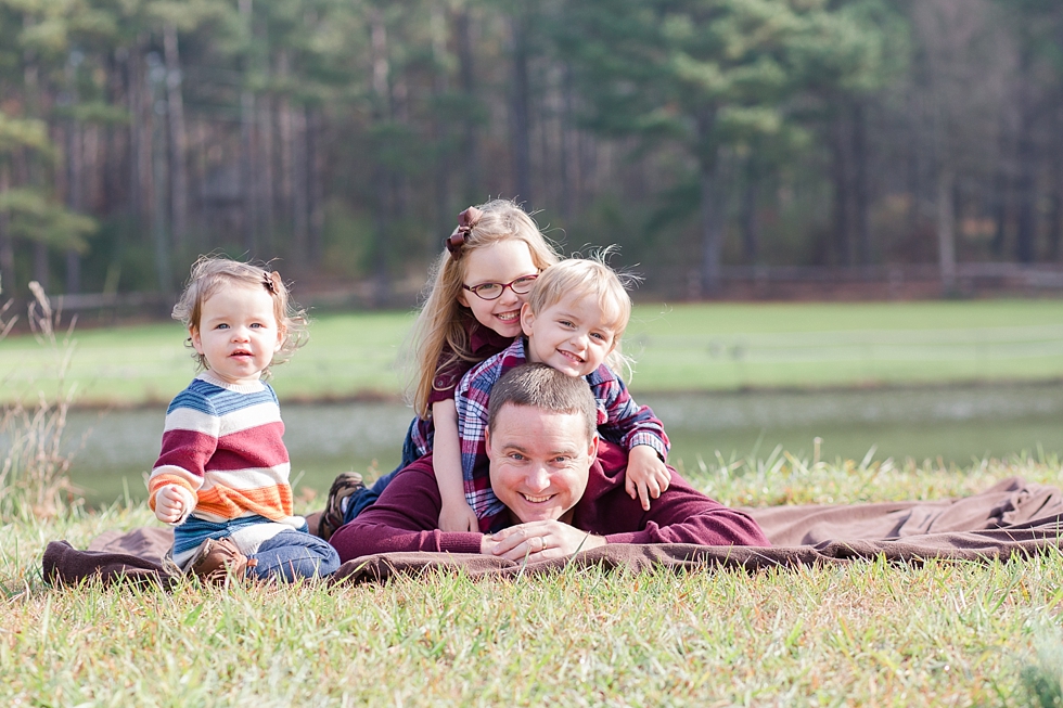 Lifestyle Family photos taken in Apex, NC by Traci Huffman Photography