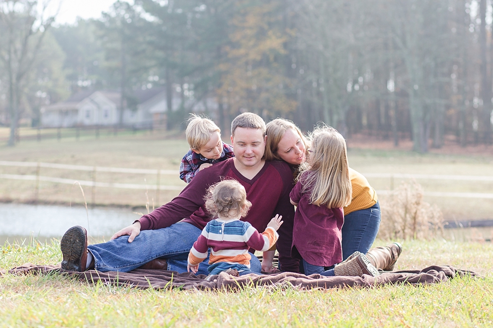 Lifestyle Family photos taken in Apex, NC by Traci Huffman Photography