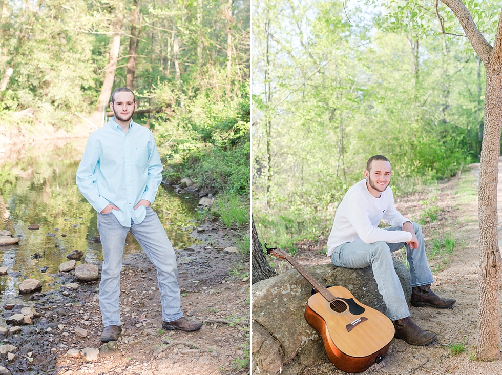 High school senior portraits taken in Raleigh, NC at Historic Yates Mill