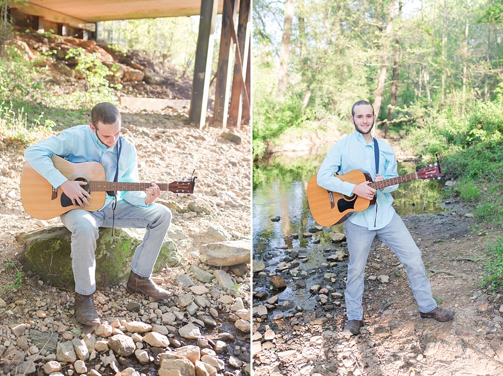 High school senior portraits taken in Raleigh, NC at Historic Yates Mill