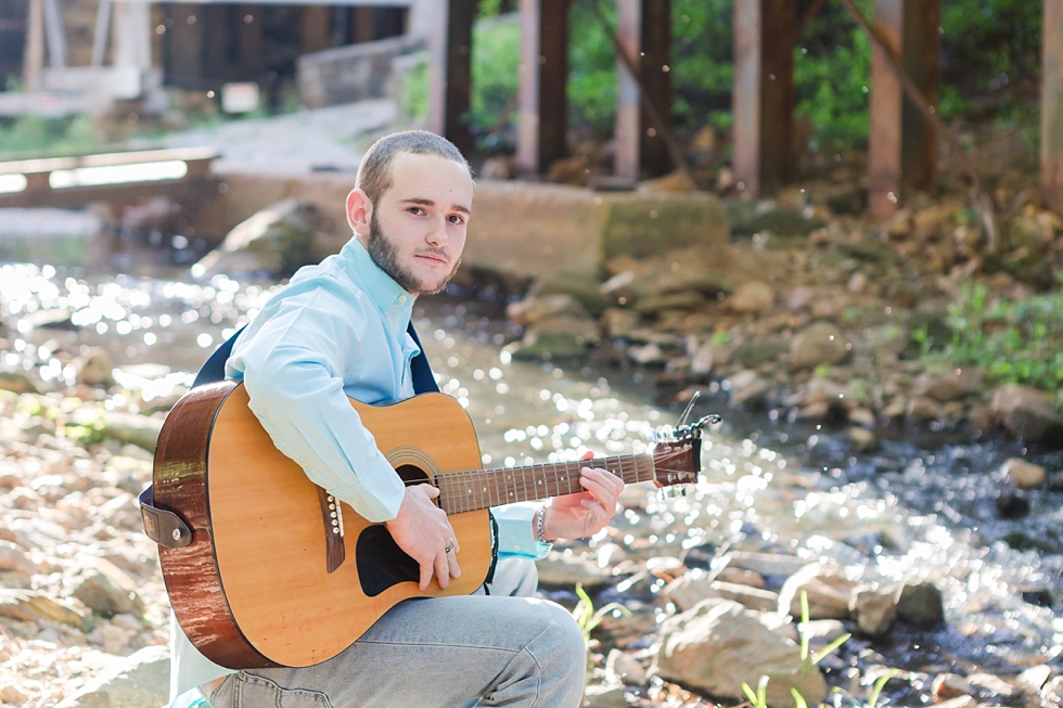 High school senior portraits taken in Raleigh, NC at Historic Yates Mill