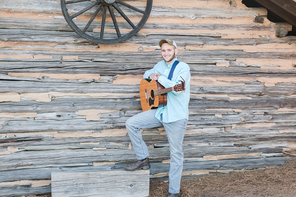 High school senior portraits taken in Raleigh, NC at Historic Yates Mill