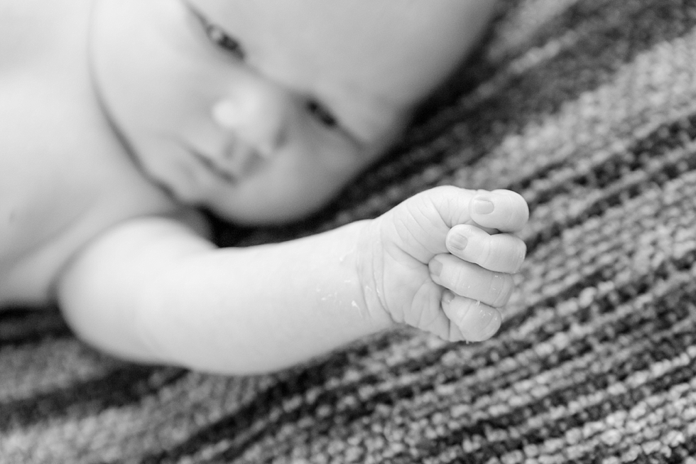 baby girl newborn pictures taken in fuquay varina nc by Traci Huffman Photography