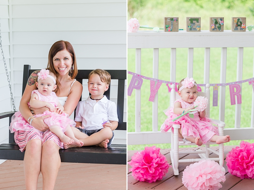 Cake smash and first birthday photos in Raleigh, NC