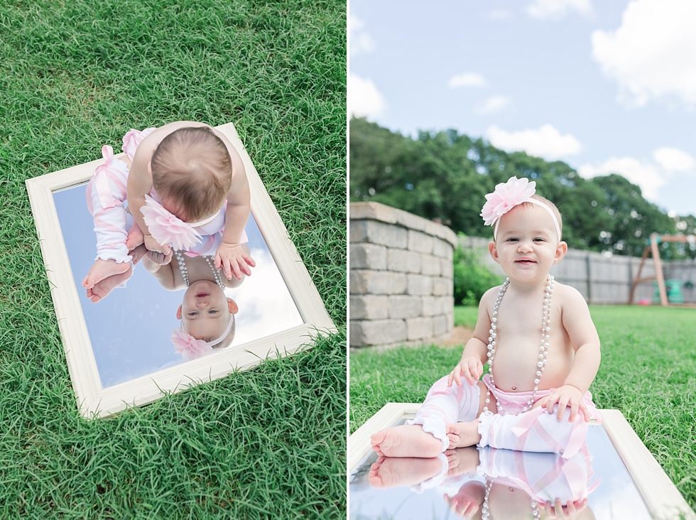 Cake smash and first birthday photos in Raleigh, NC