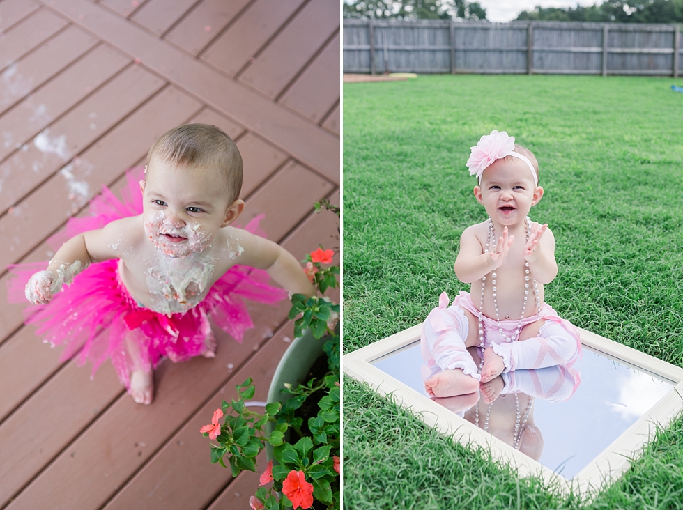 Cake smash and first birthday photos in Raleigh, NC