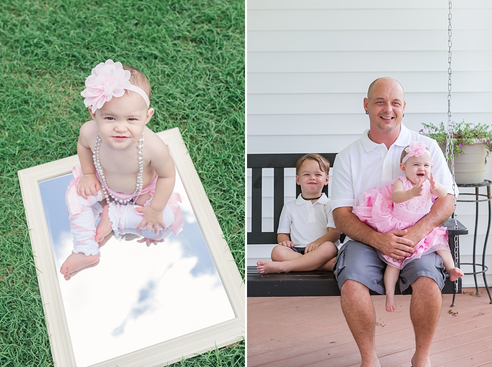 Cake smash and first birthday photos in Raleigh, NC