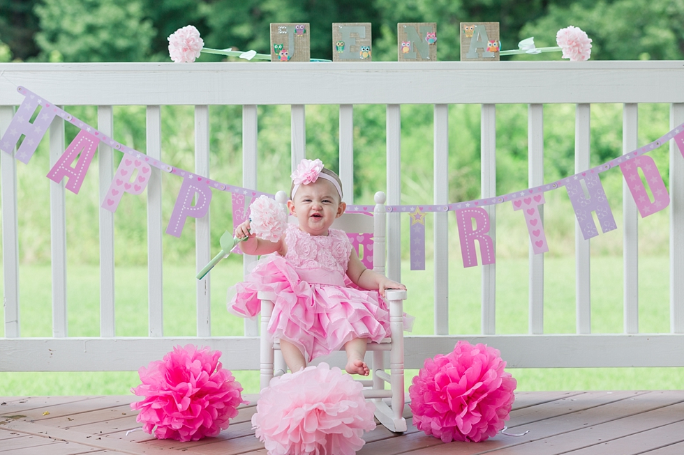 Cake smash and first birthday photos in Raleigh, NC