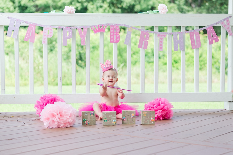 Cake smash and first birthday photos in Raleigh, NC