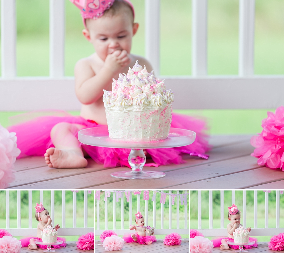 Cake smash and first birthday photos in Raleigh, NC