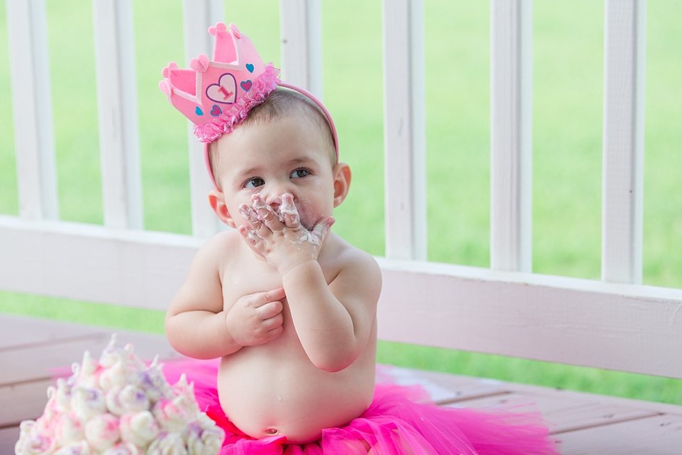 Cake smash and first birthday photos in Raleigh, NC