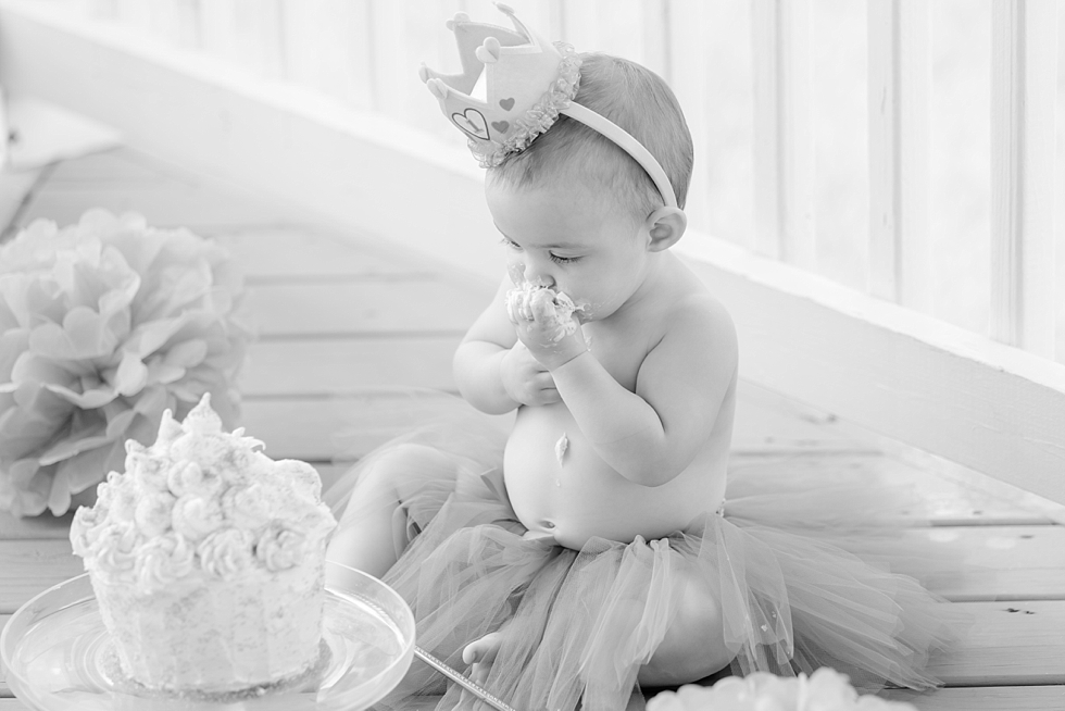 Cake smash and first birthday photos in Raleigh, NC