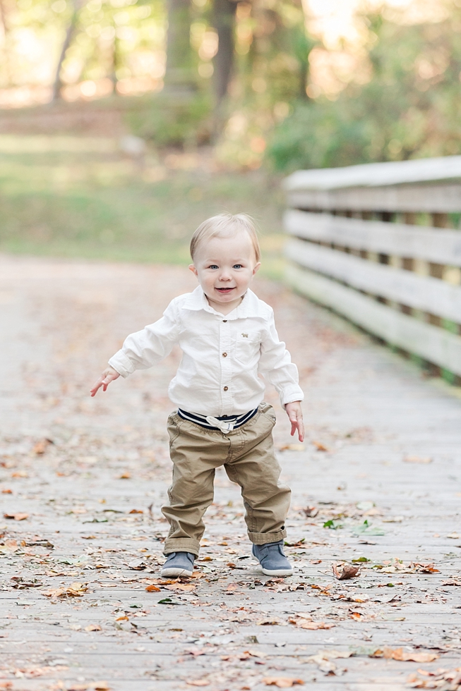 fall family photos taken in Apex, NC by Traci Huffman Photography - Bowes