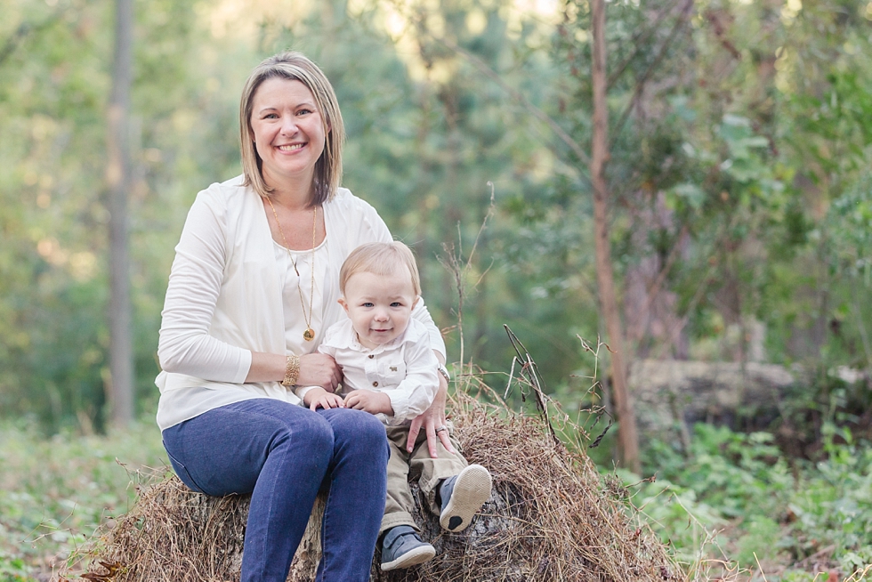 fall family photos taken in Apex, NC by Traci Huffman Photography - Bowes