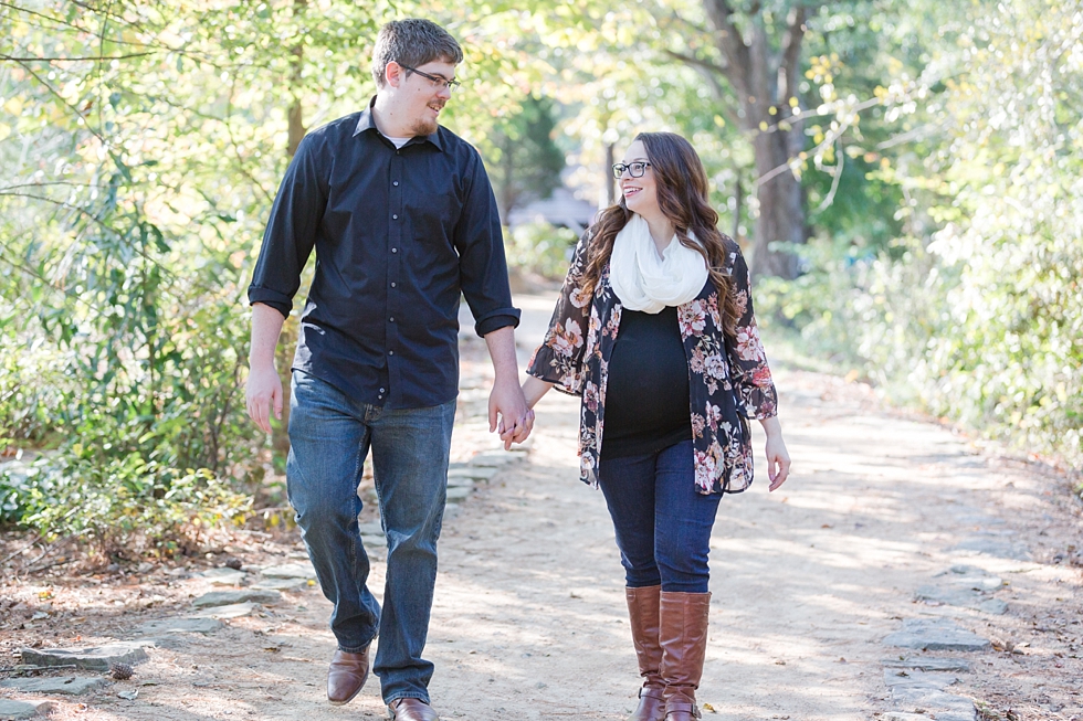 Maternity photos taken at Yates Mill in Raleigh, NC by Traci Huffman Photography - Anderson