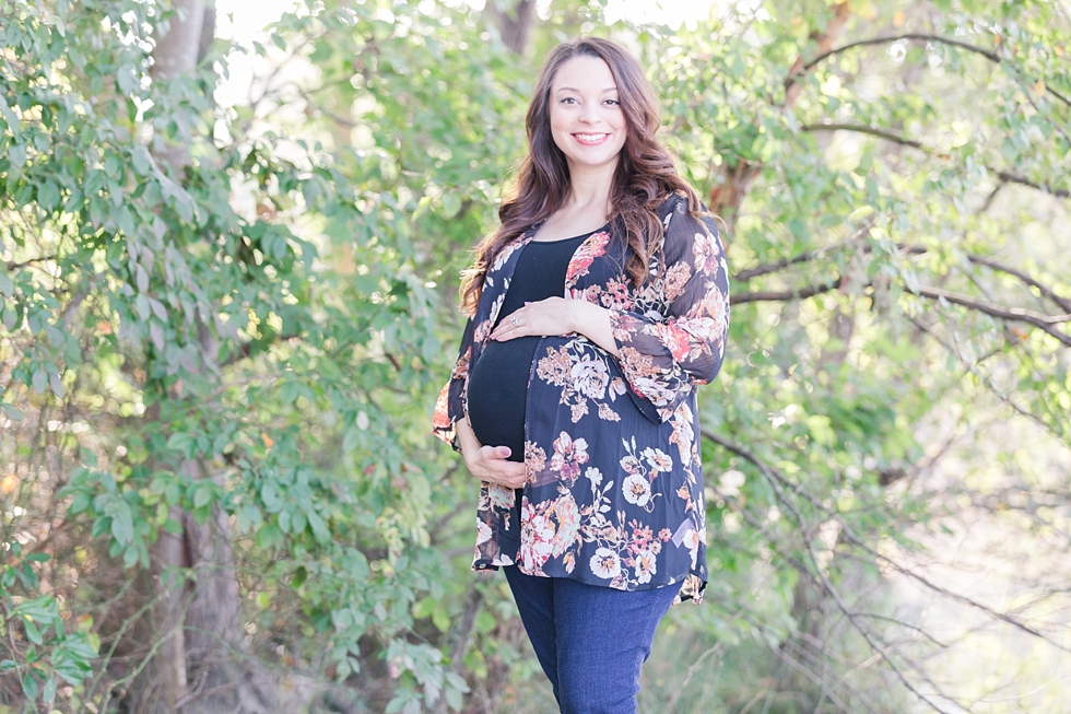 Maternity photos taken at Yates Mill in Raleigh, NC by Traci Huffman Photography - Anderson