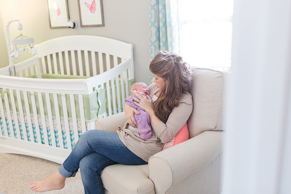 Newborn photos taken in Fuquay Varina NC by lifestyle newborn photographer - Traci Huffman Photography - Rouse_0006.jpg