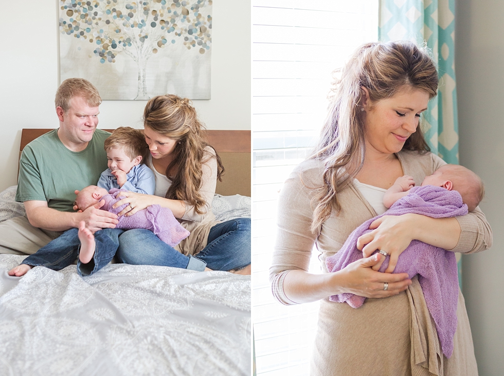 Newborn photos taken in Fuquay Varina NC by lifestyle newborn photographer - Traci Huffman Photography - Rouse_0022.jpg