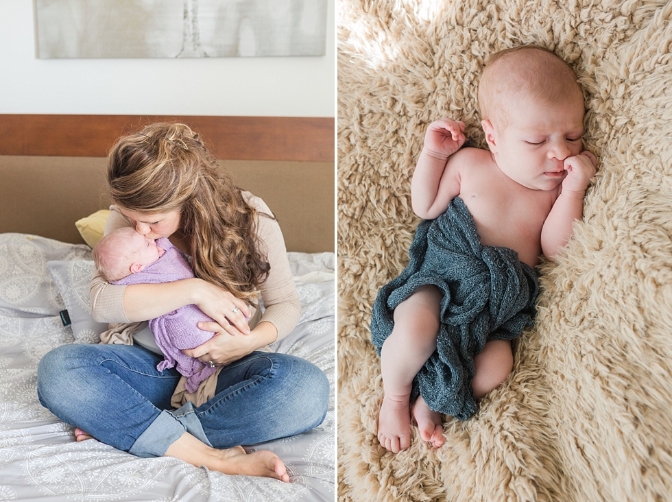 Newborn photos taken in Fuquay Varina NC by lifestyle newborn photographer - Traci Huffman Photography - Rouse_0024.jpg