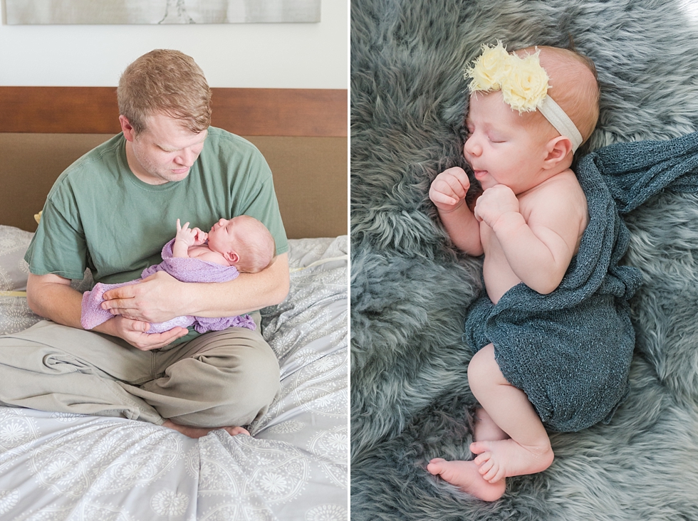 Newborn photos taken in Fuquay Varina NC by lifestyle newborn photographer - Traci Huffman Photography - Rouse_0028.jpg