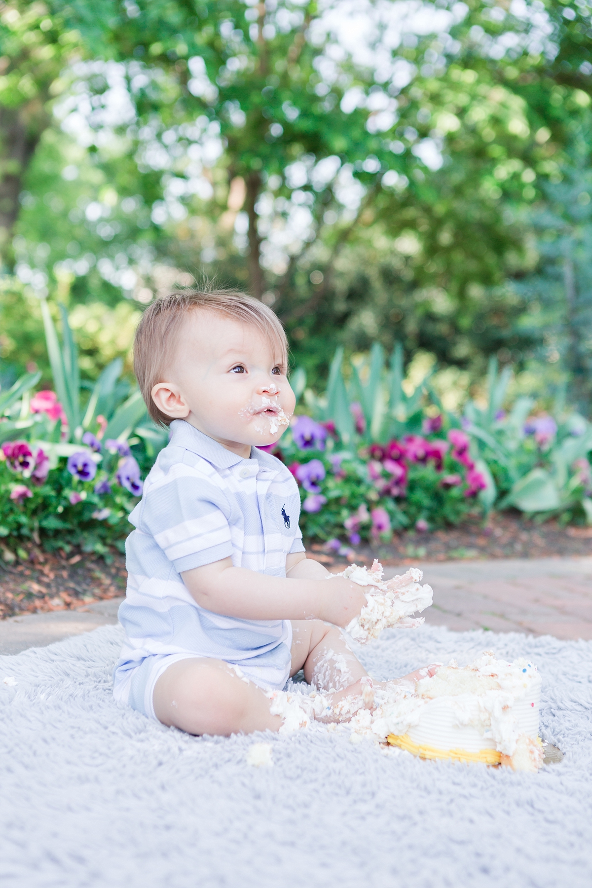 first birthday and cake smash photos by Raleigh, NC family and birthday photographer - Traci Huffman Photography - Christian_0031.jpg