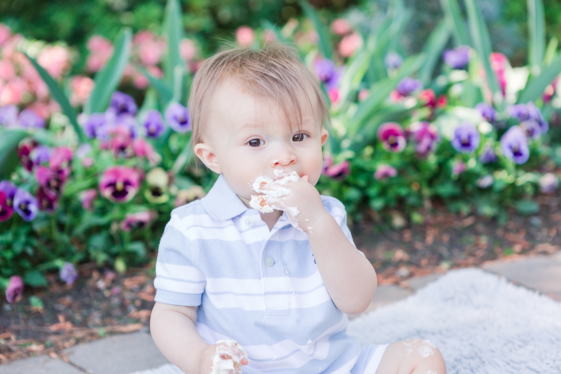 first birthday and cake smash photos by Raleigh, NC family and birthday photographer - Traci Huffman Photography - Christian_0034.jpg