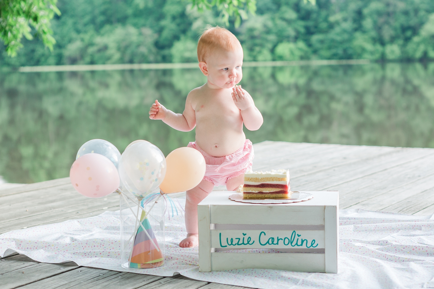 First birthday, cake smash, and Family photographer in Raleigh, NC | Traci Huffman Photography | Luzie's First Birthday Sneak Peeks_0034.jpg