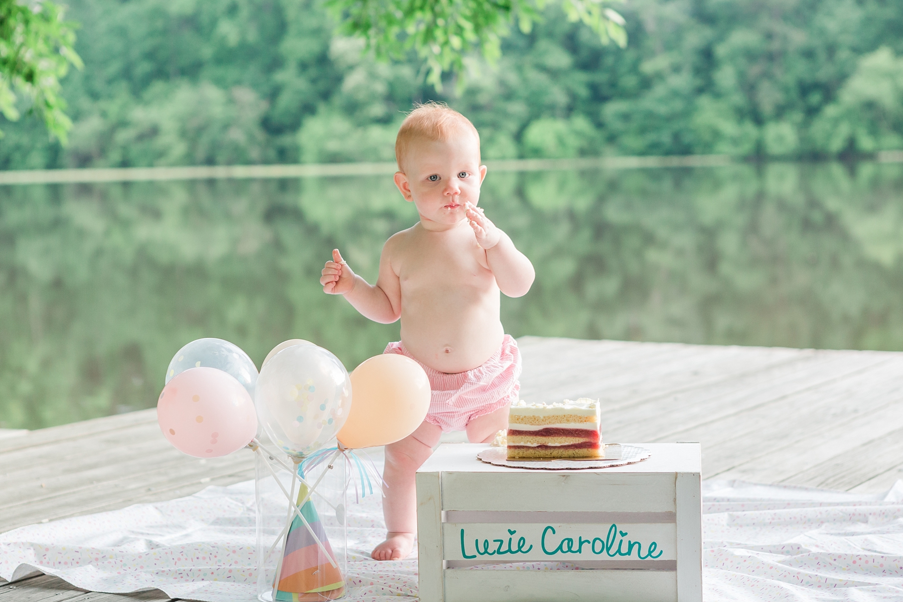 First birthday, cake smash, and Family photographer in Raleigh, NC | Traci Huffman Photography | Luzie's First Birthday Sneak Peeks_0042.jpg