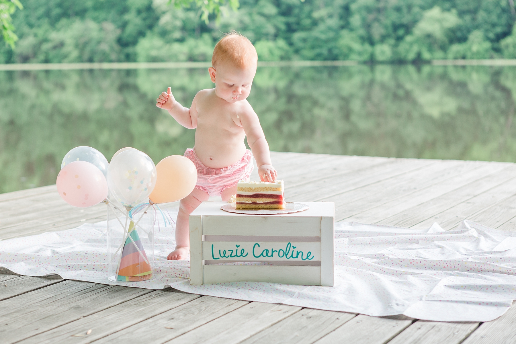 First birthday, cake smash, and Family photographer in Raleigh, NC | Traci Huffman Photography | Luzie's First Birthday Sneak Peeks_0052.jpg