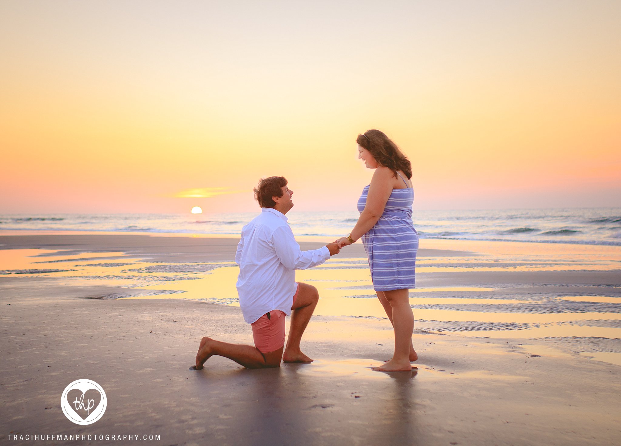 Proposal and engagement photography in Topsail Beach, NC