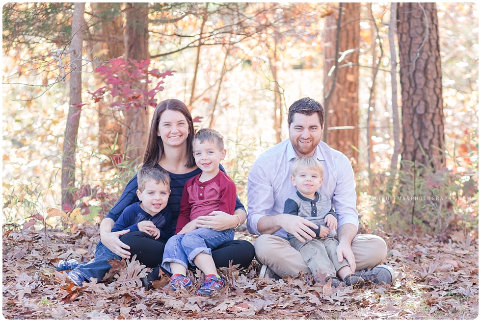 fall family photographer by Traci Huffman Photography in Holly Springs NC