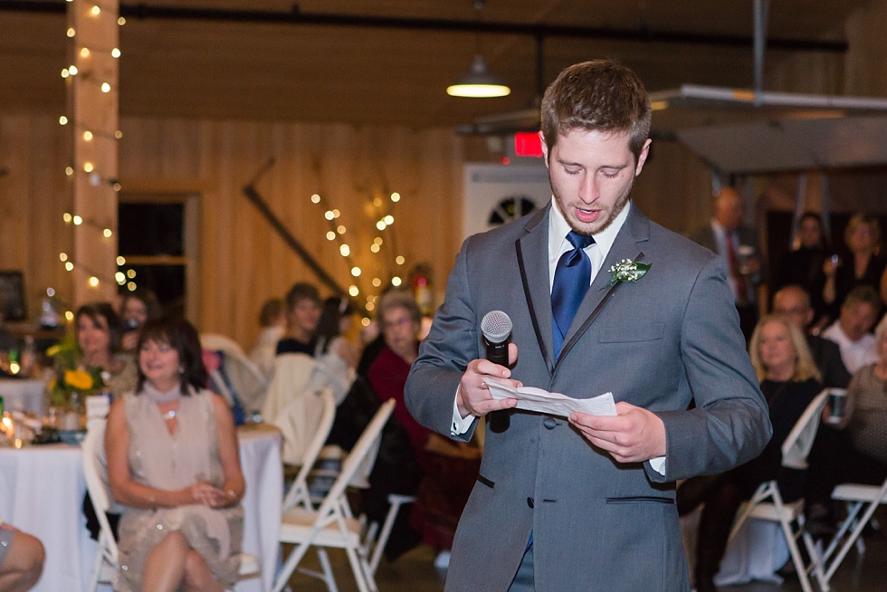 Fall wedding reception at The Barn at Woodlake Meadow, NC by Traci Huffman Photography_0001