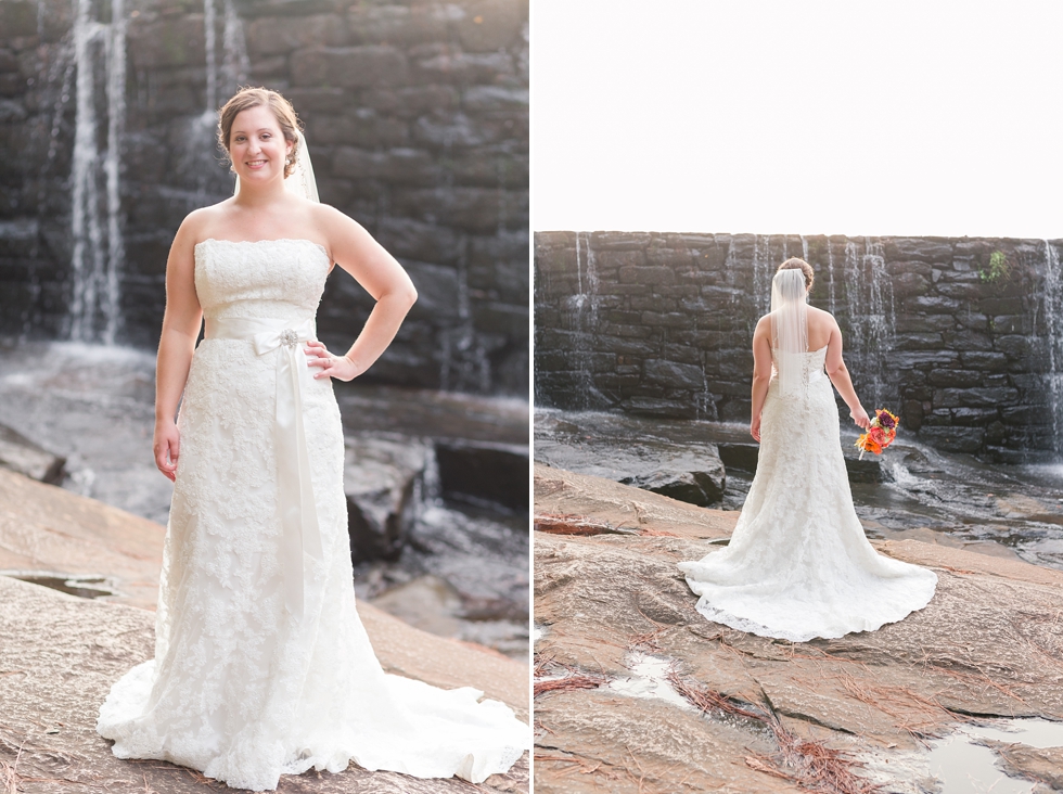 Raleigh, NC Bride Portraits taken at Historic Yates Mill by Traci Huffman Photography_0007