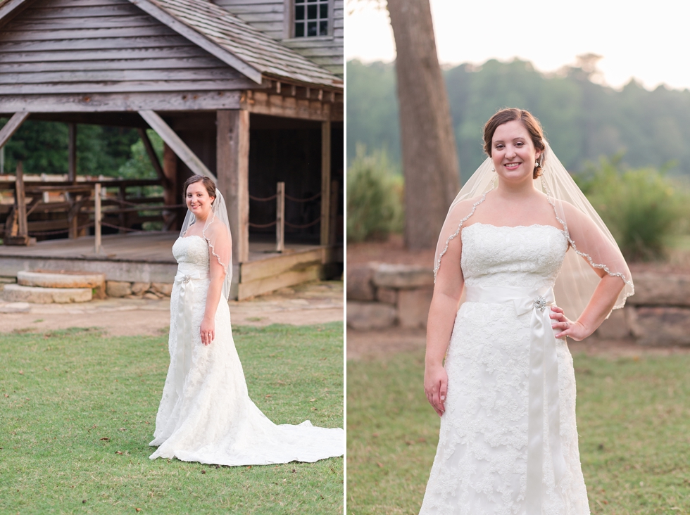 Raleigh, NC Bridal Portraits taken at Historic Yates Mill by Traci Huffman Photography_0008