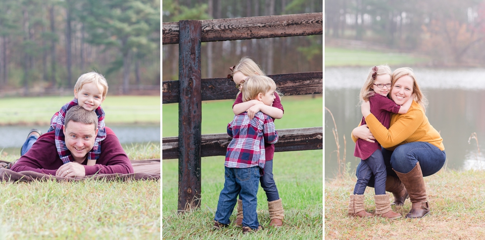 Lifestyle Family photos taken in Apex, NC by Traci Huffman Photography