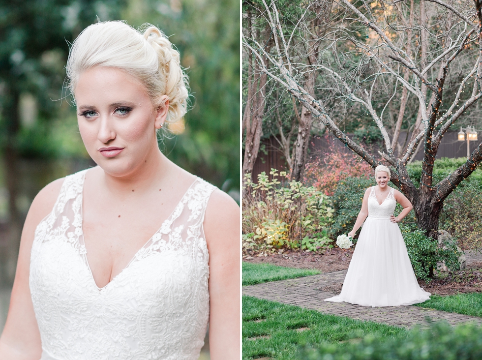 Raleigh, NC Bridal Portraits taken at Barclay Villa by Traci Huffman Photography