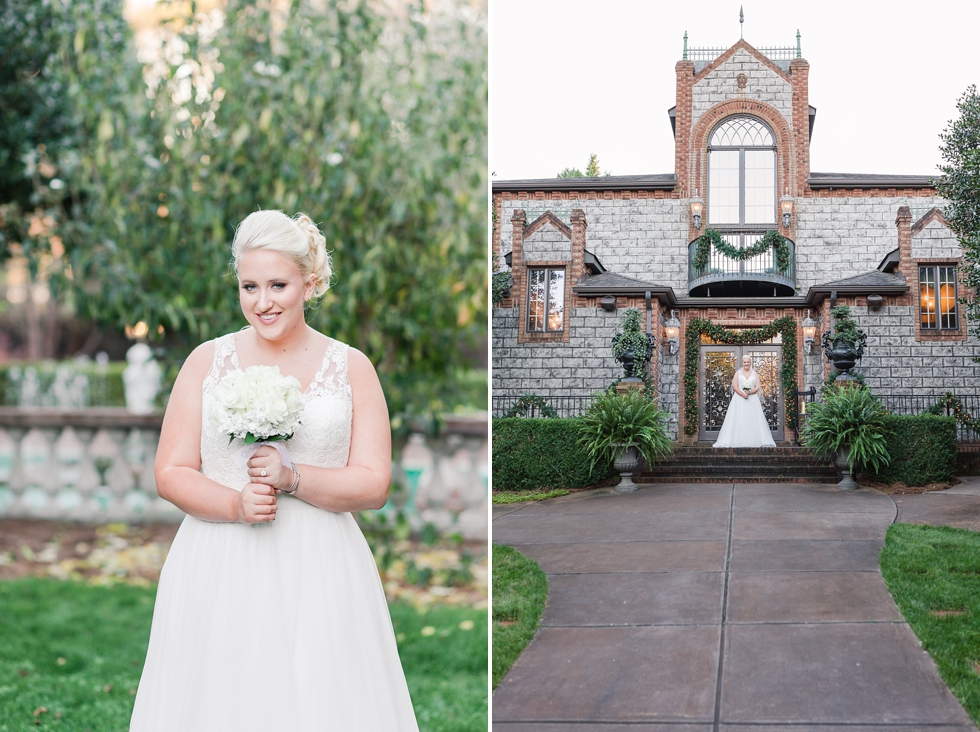 Raleigh, NC Bridal Portraits taken at Barclay Villa by Traci Huffman Photography