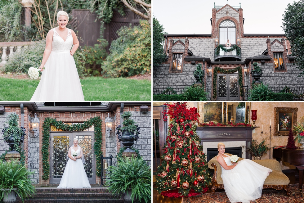 Raleigh, NC Bridal Portraits taken at Barclay Villa by Traci Huffman Photography