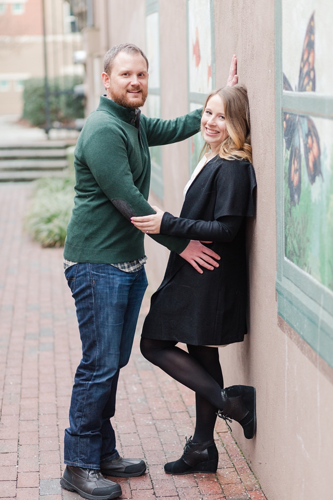 Engagement pictures taken in Raleigh, NC Traci Huffman Photography