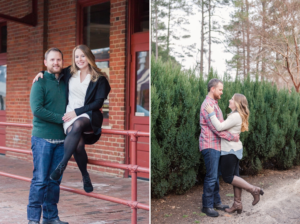 Engagement pictures taken in Raleigh, NC Traci Huffman Photography