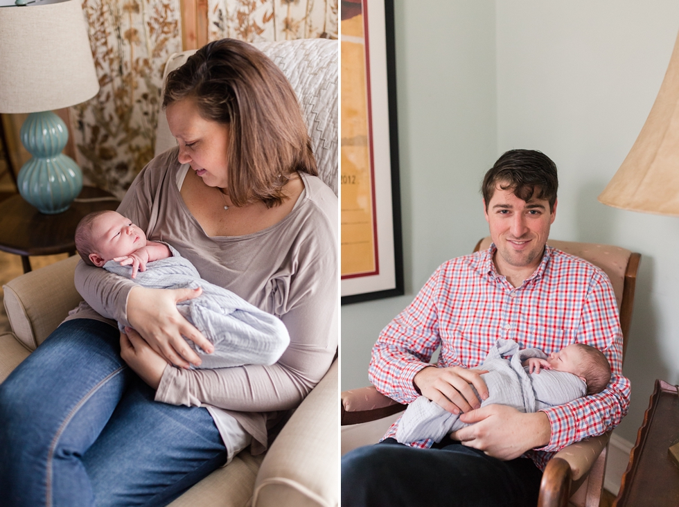 Newborn baby girl pictures taken in Durham, NC by Traci Huffman Photography