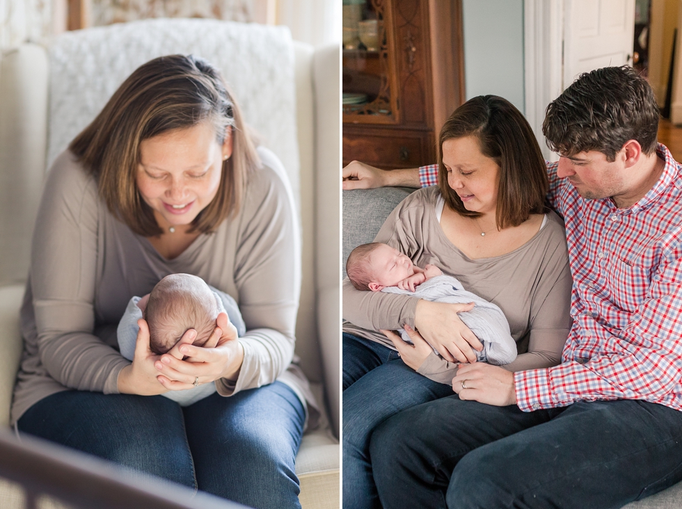 Newborn baby girl pictures taken in Durham, NC by Traci Huffman Photography