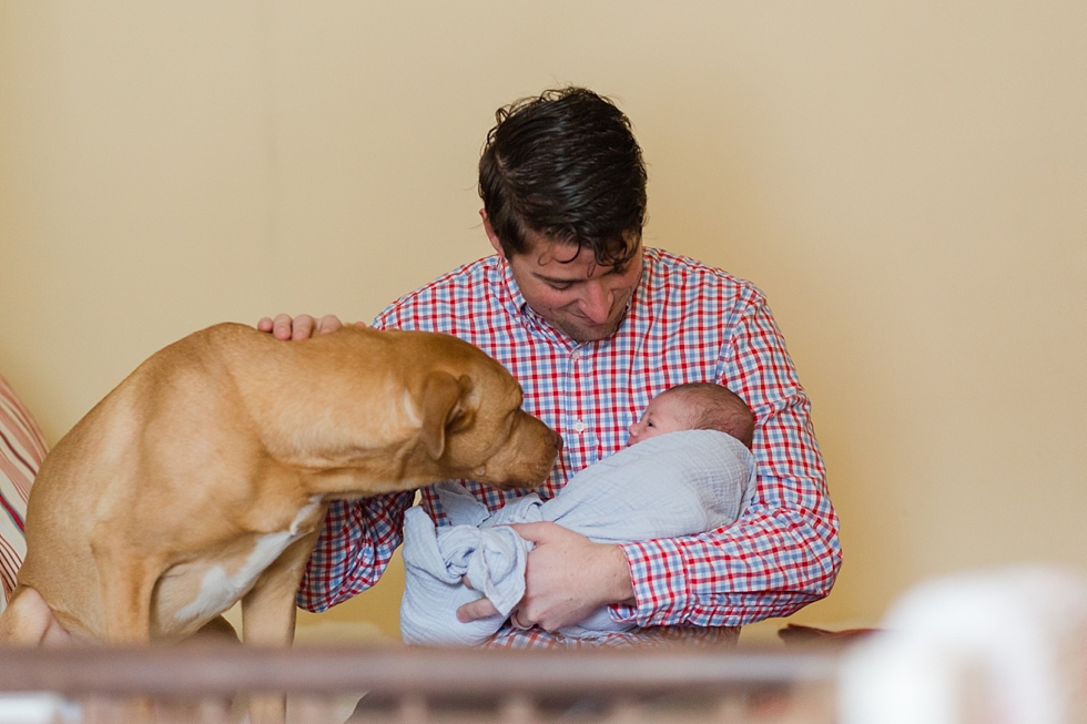 Newborn baby girl pictures taken in Durham, NC by Traci Huffman Photography